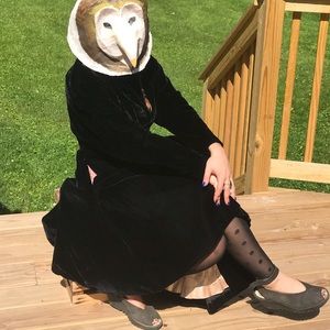 Lush AF black velvet Victorian dress coat